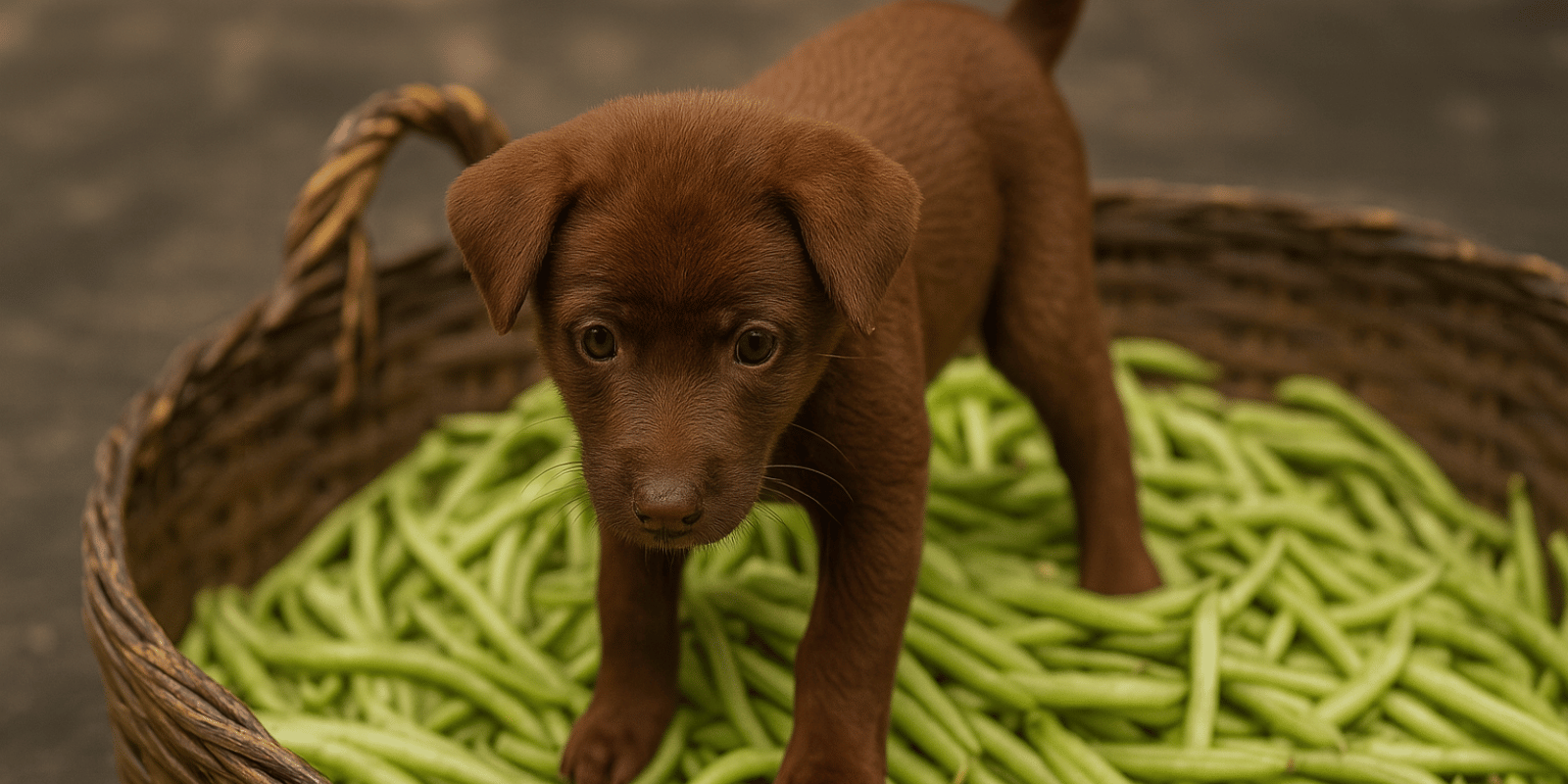 chien-haricots-verts-croquettes-boeuf-angus-sans-céréales