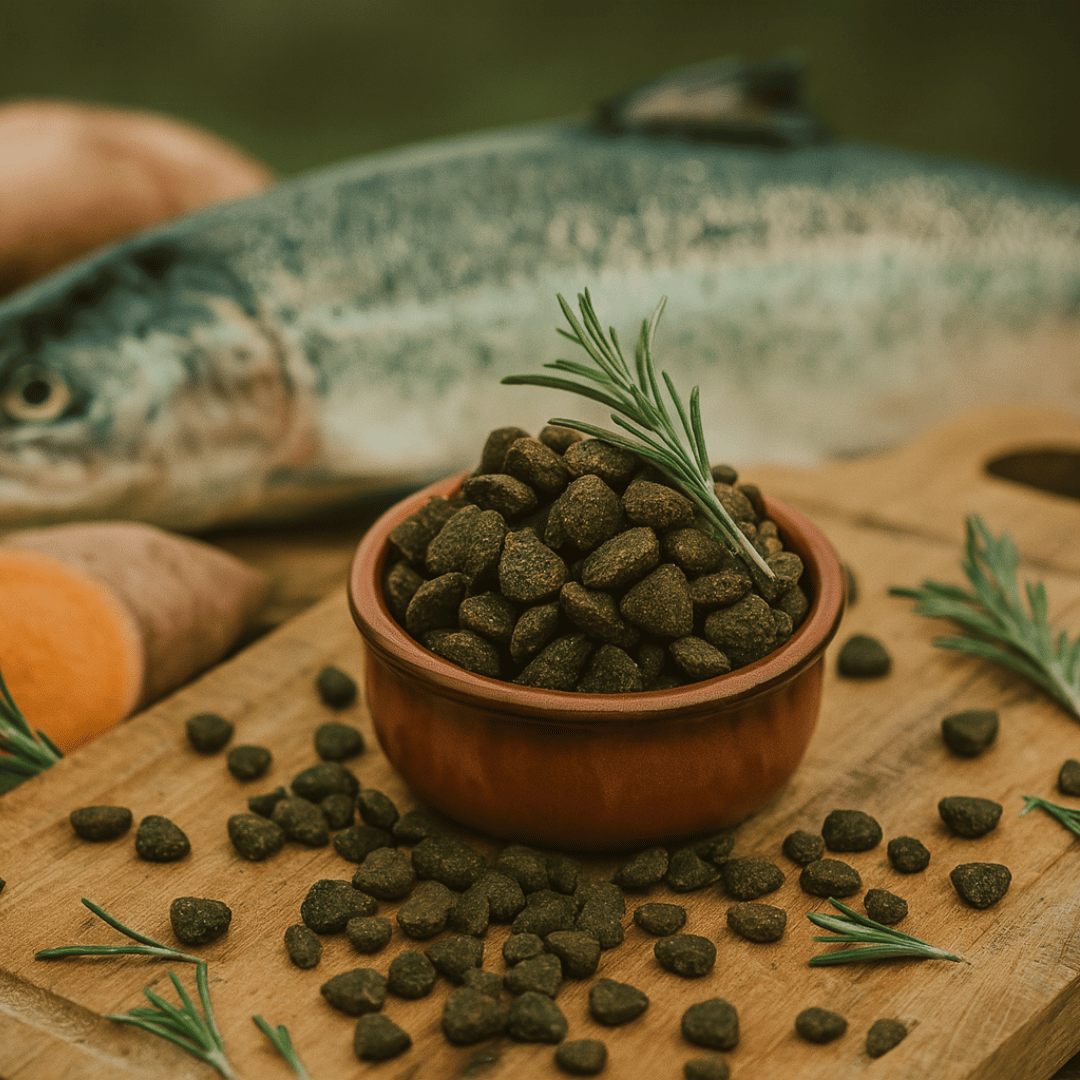 Croquettes sans céréales 65% Saumon d'Ecosse - Chiens moyennes races