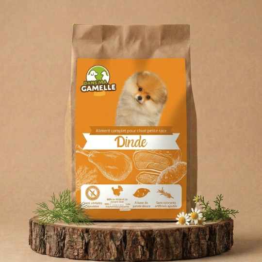 Croquettes chiot dinde sans céréales dansmagamelle