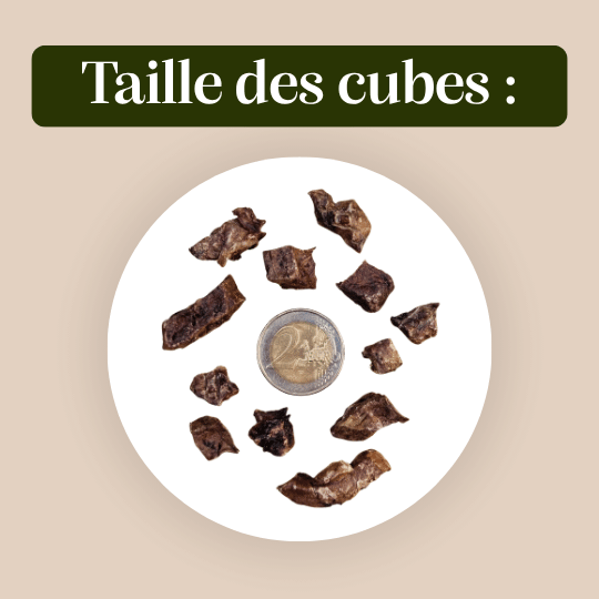 Cubes poumons de bœuf - Chiens et chats