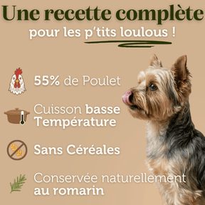 Croquettes sans céréales petit chien adulte - Dans Ma Gamelle