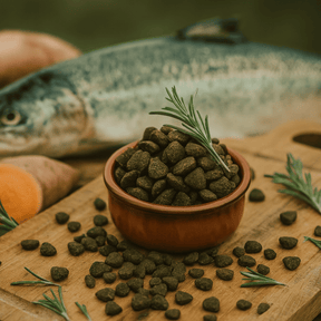 Croquettes sans céréales 65% Saumon d'Ecosse - Chiens moyennes races