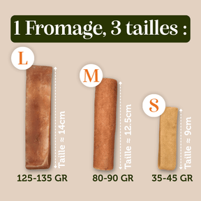 Fromage de Yak Chien mastication canine durable naturelle taille
